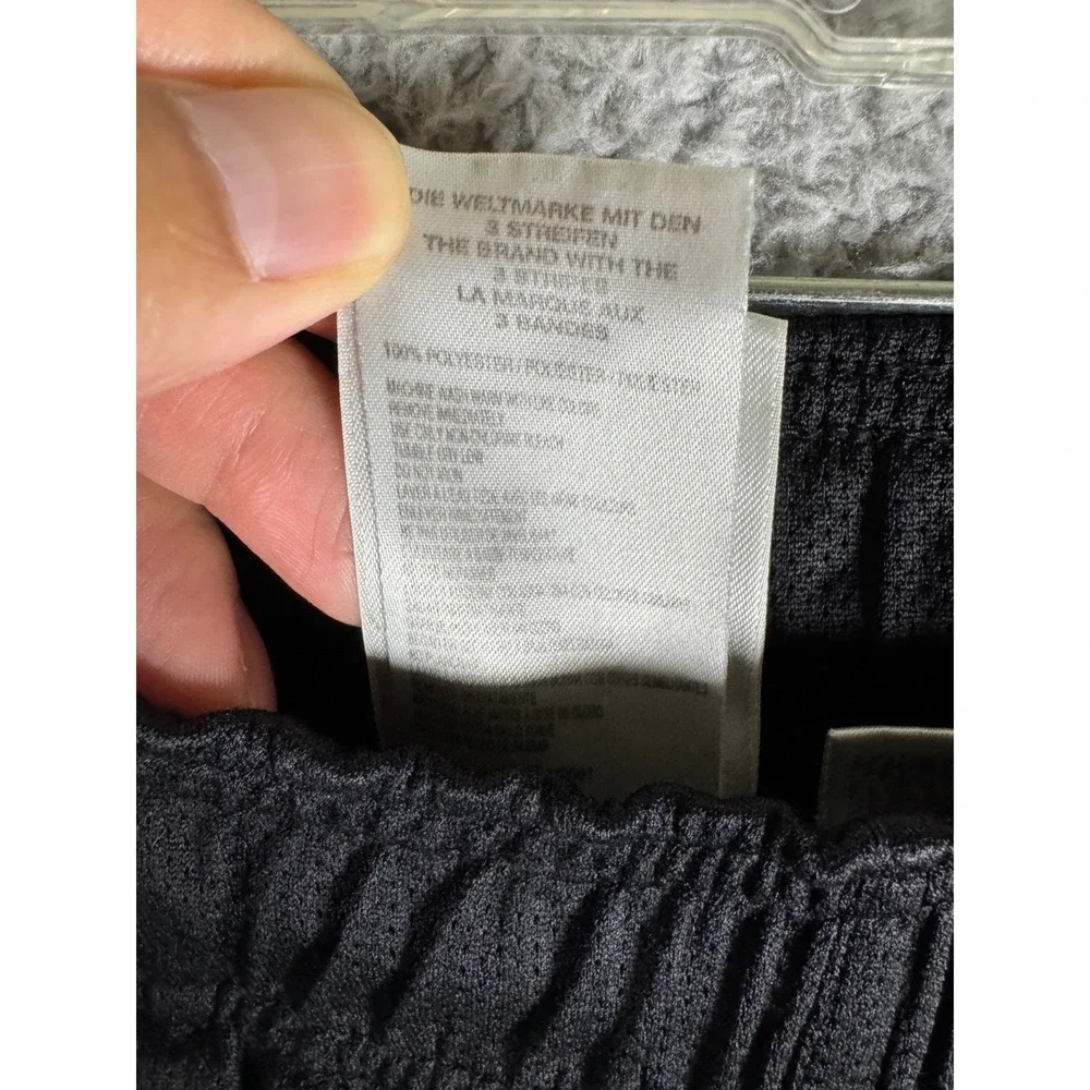 Y2K Adidas Sweatpants Men Small Black‎ White Training Outdoors Athletic Baggy